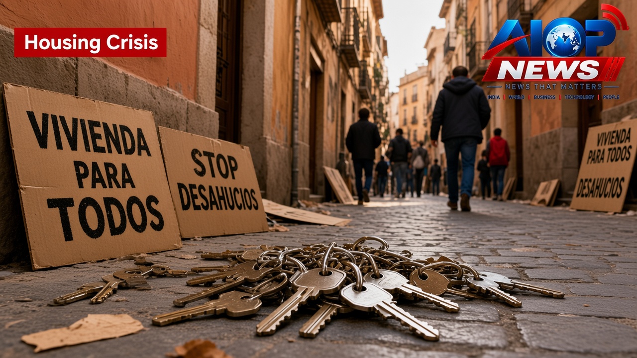 Housing Crisis Sparks Outrage: Tens of Thousands Take to the Streets Across Spain